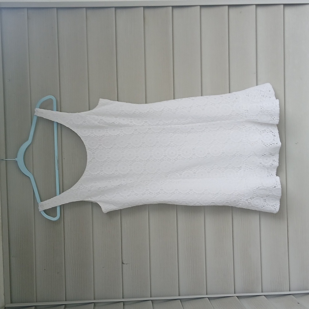 $198 Lilly Pulitzer White Sevilla Lace Sleeveless Dress - Picture 4 of 8